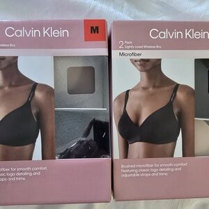 Calvin Klein Bra 2-Pack, Size M, 2 Color options, Price Is For 1 Box Of 2 Bras
